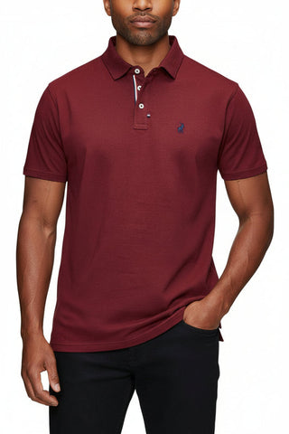 Polo Golfer Badge Burgandy