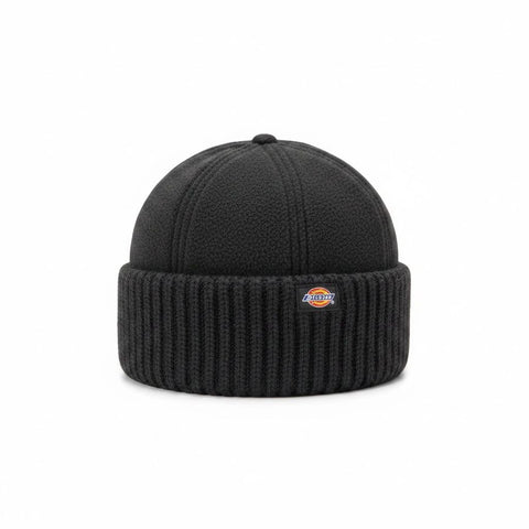 Dickies Garnett Fisherman Beanie in Black.