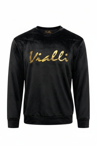 Vialli Sweattop Melingoo Suede Black