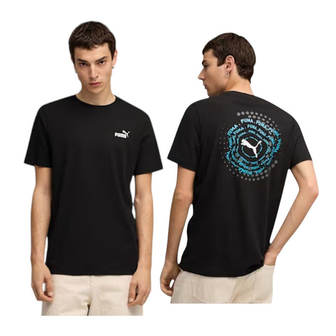 Puma Crew Neck Graphic Execution Regular Fit Tee - Black