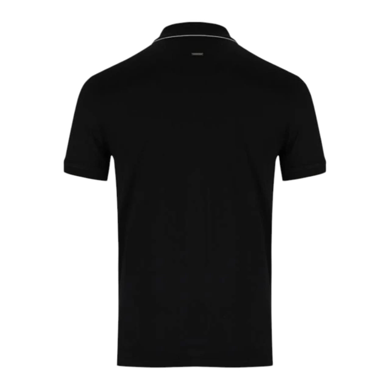 Polo Mercerised Cotton Custom Fit Short Sleeve Tipped Golfer - Black