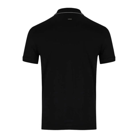 Polo Golfer Mercerized Tipped Black