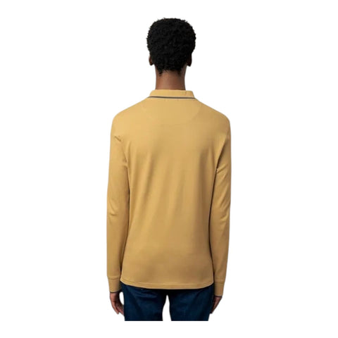Polo Long Sleeve  Pique Golfer - Stone