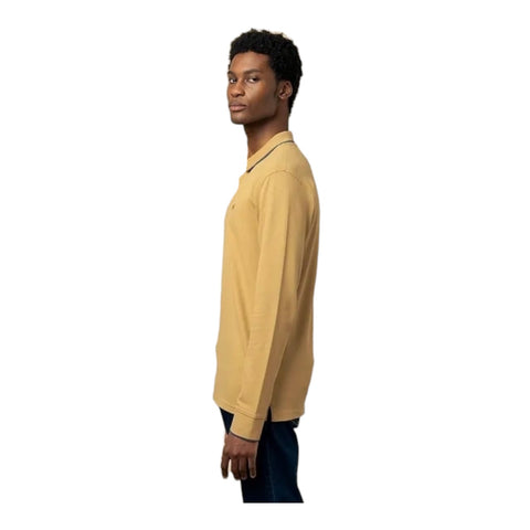 Polo Long Sleeve  Pique Golfer - Stone