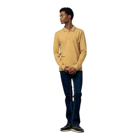 Polo Long Sleeve  Pique Golfer - Stone