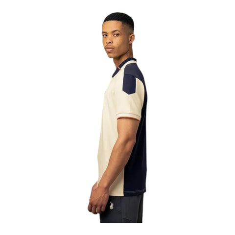 Polo Golfer Sport Colour Block White