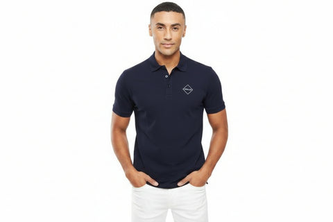 Polo Golfer Logo Slim Navy