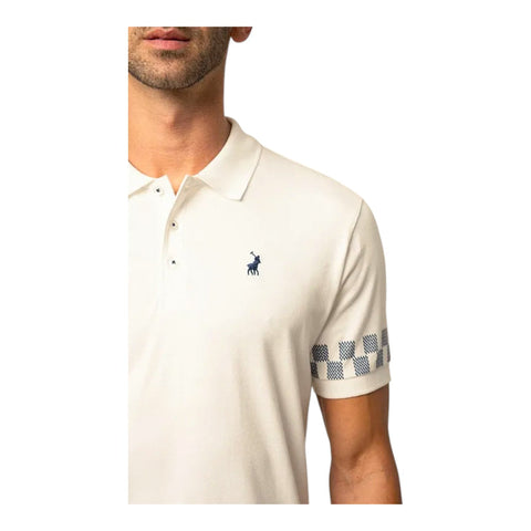 Polo Golfer Monogram Sleeve Off White
