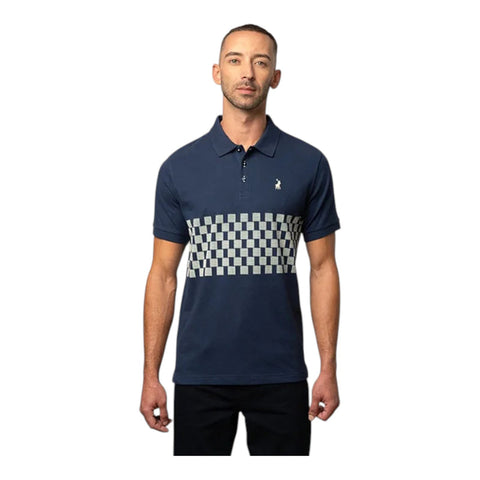 Polo Golfer Monogram Sleeve Navy