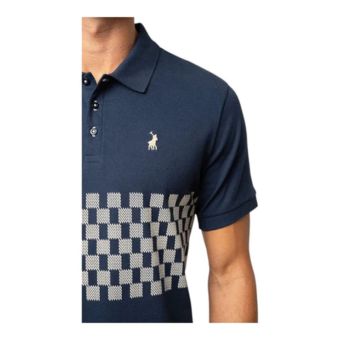 Polo Golfer Monogram Sleeve Navy