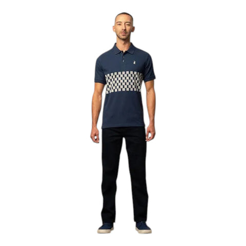 Polo Golfer Monogram Sleeve Navy