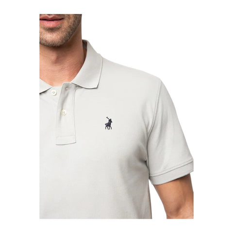 Polo Mens Essential Pique Ss Golfer - Grey