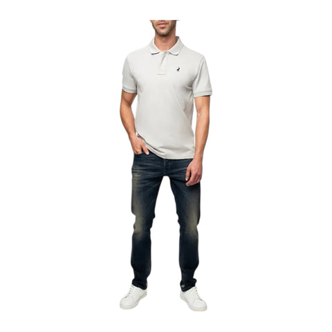 Polo Mens Essential Pique Ss Golfer - Grey