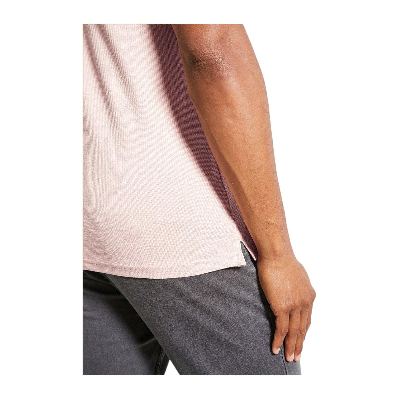 Polo Mens Essential Pique Ss Golfer - Light Pink