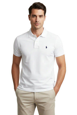 Polo Golfer Stretch Pique White