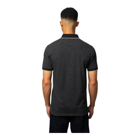 Polo Tipped Custom Fit Short Sleeve Golfer - Melange