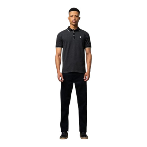 Polo Tipped Custom Fit Short Sleeve Golfer - Melange