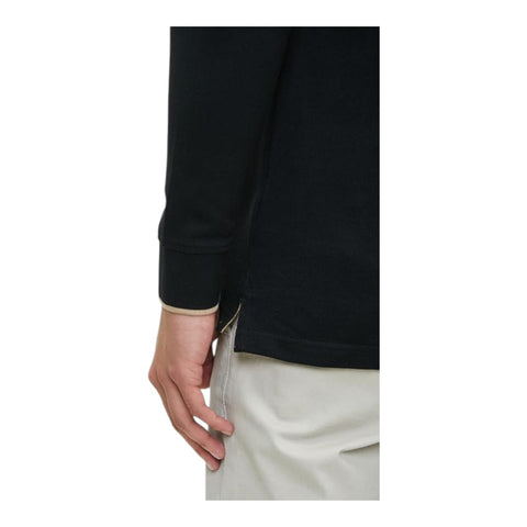 Polo Long Sleeve Pique Golfer - Black