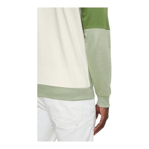 Polo Mens LS Colour Block Sweater - Green