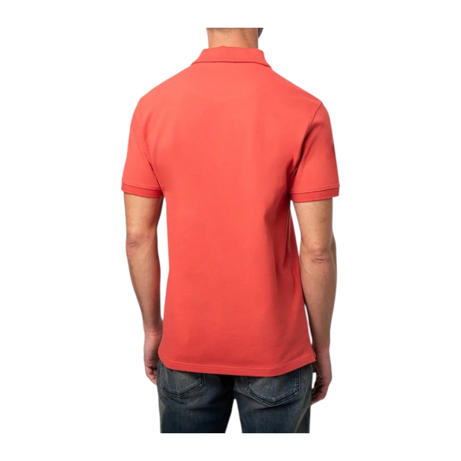 Polo Mens Essential Pique Ss Golfer - Dark Pink