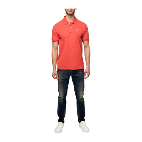 Polo Mens Essential Pique Ss Golfer - Dark Pink