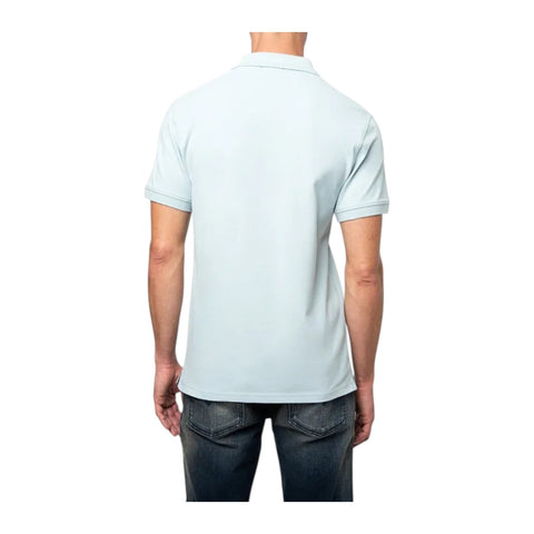 Polo Mens Essential Pique Ss Golfer - Light Blue