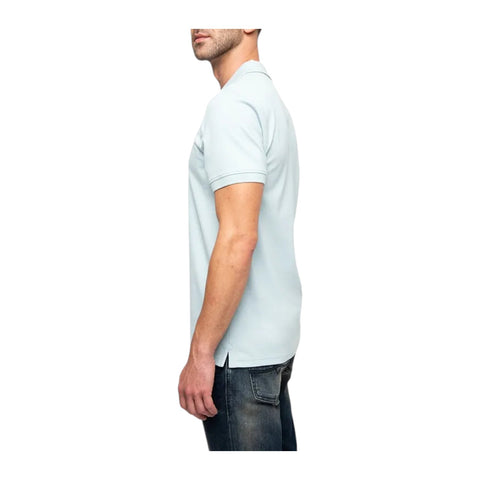 Polo Mens Essential Pique Ss Golfer - Light Blue