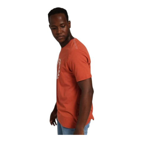 Polo T-Shirt Crest Flock Orange