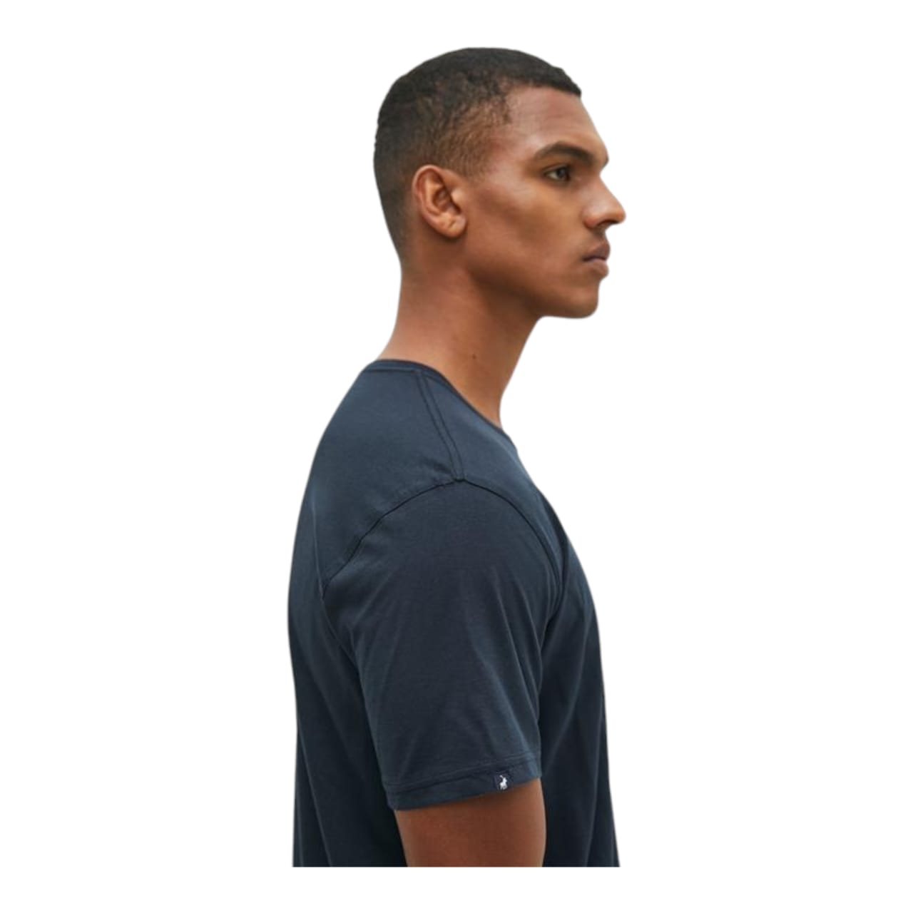 Polo Crest Flock T-shirt – Navy