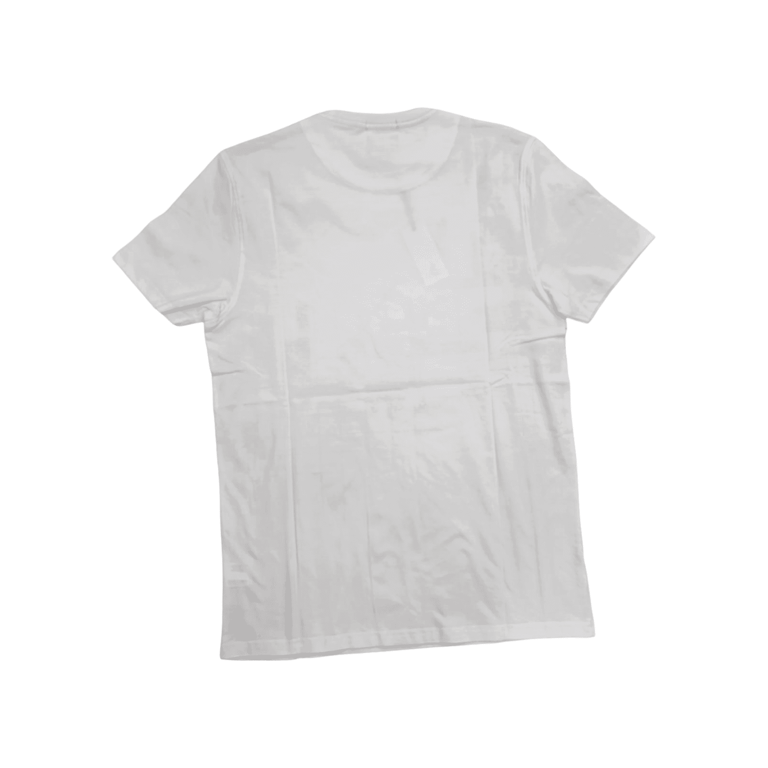 Polo Crew Distorted Printed T-Shirt - White