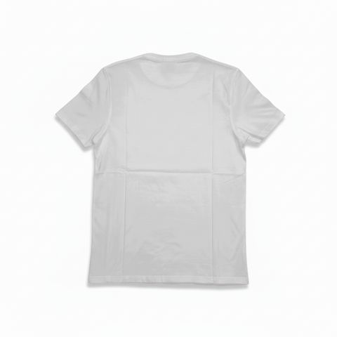 Polo T-Shirt Distorted Printed White