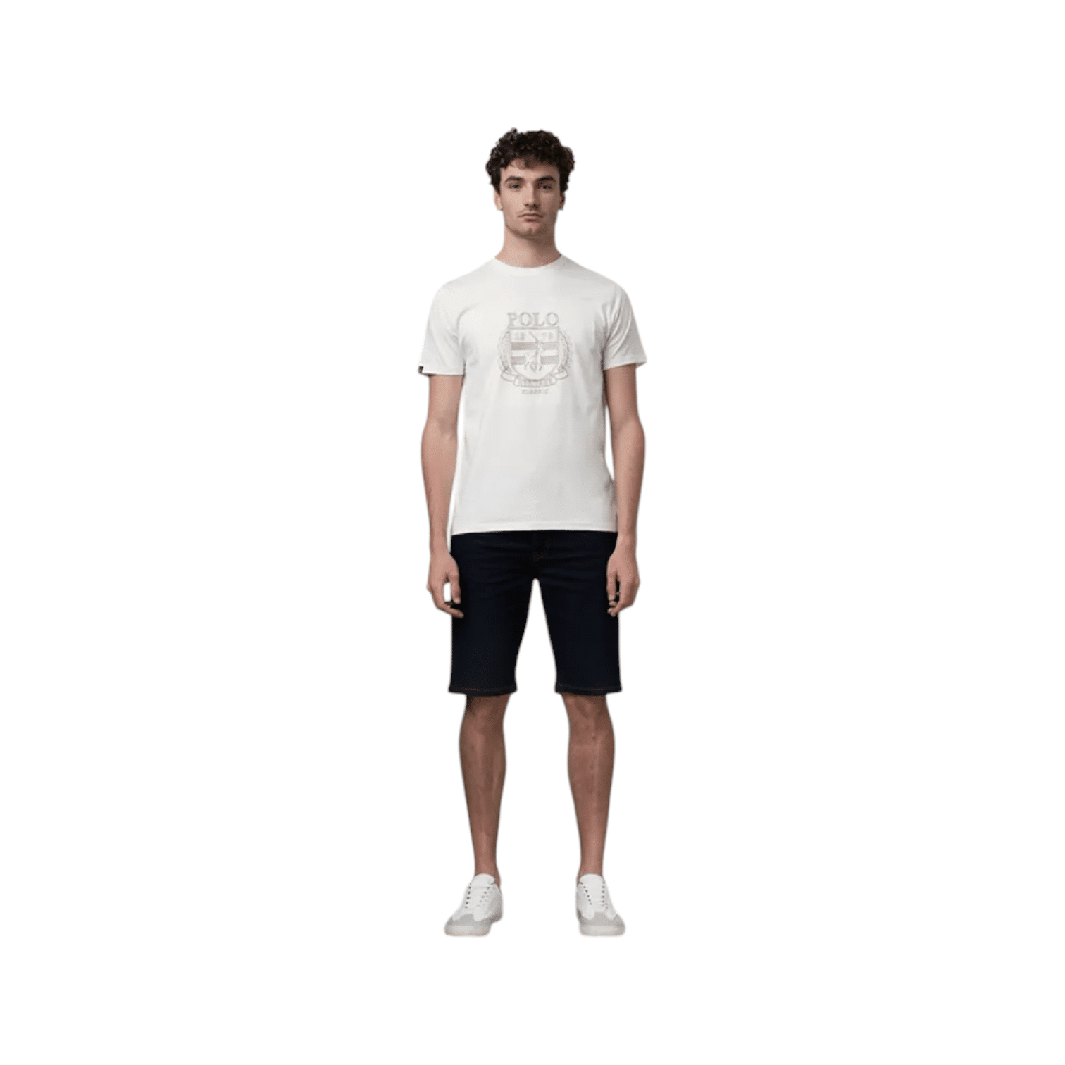 Polo Crew Crest Embroidered T-Shirt White
