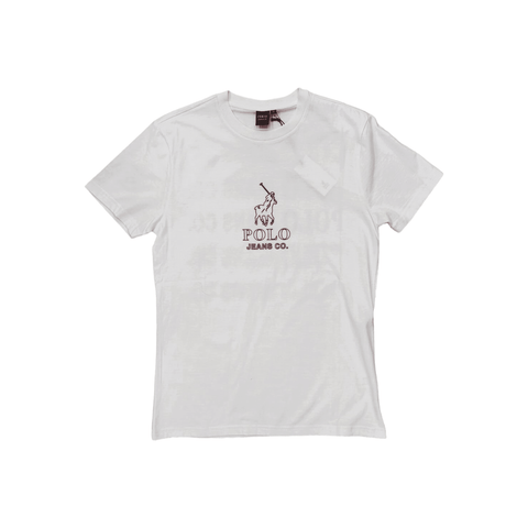 Polo Crew PJC Multi Logo T-Shirt  - White