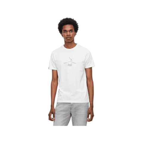 Polo T-Shirt Graphic White