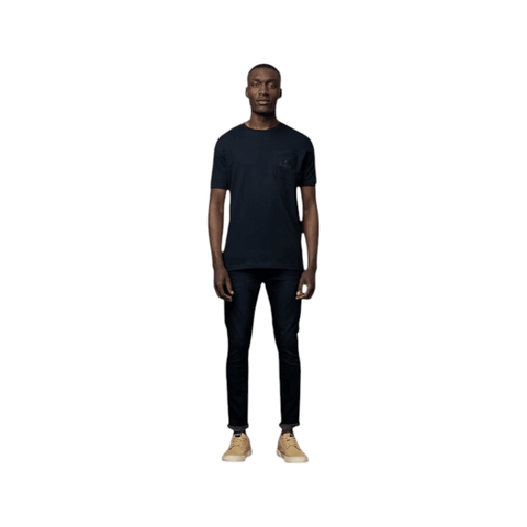 Polo T-Shirt Hd Printed Pocket Navy