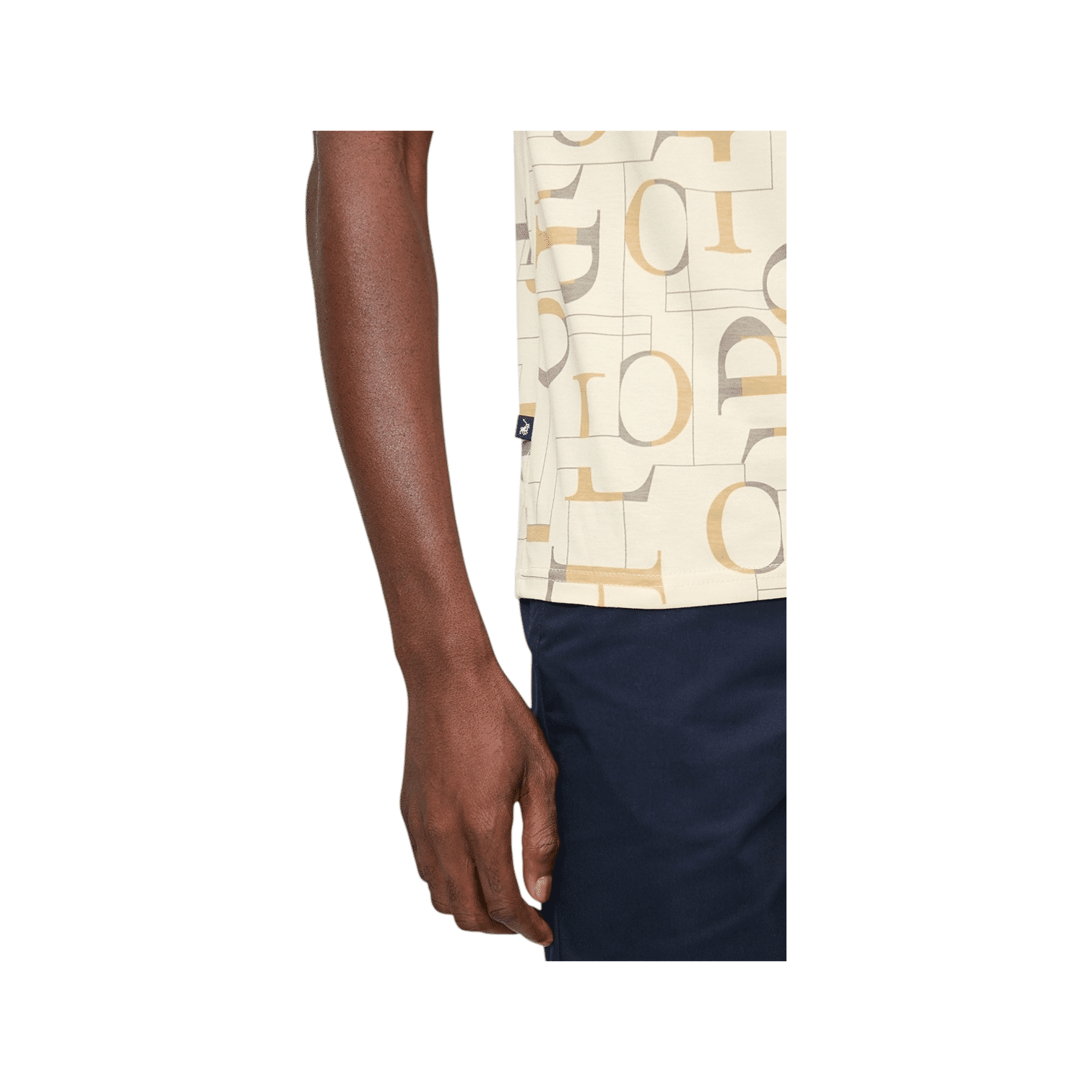Polo T-Shirt AOP Camel