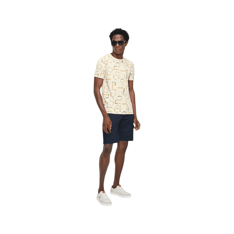 Polo T-Shirt AOP Camel
