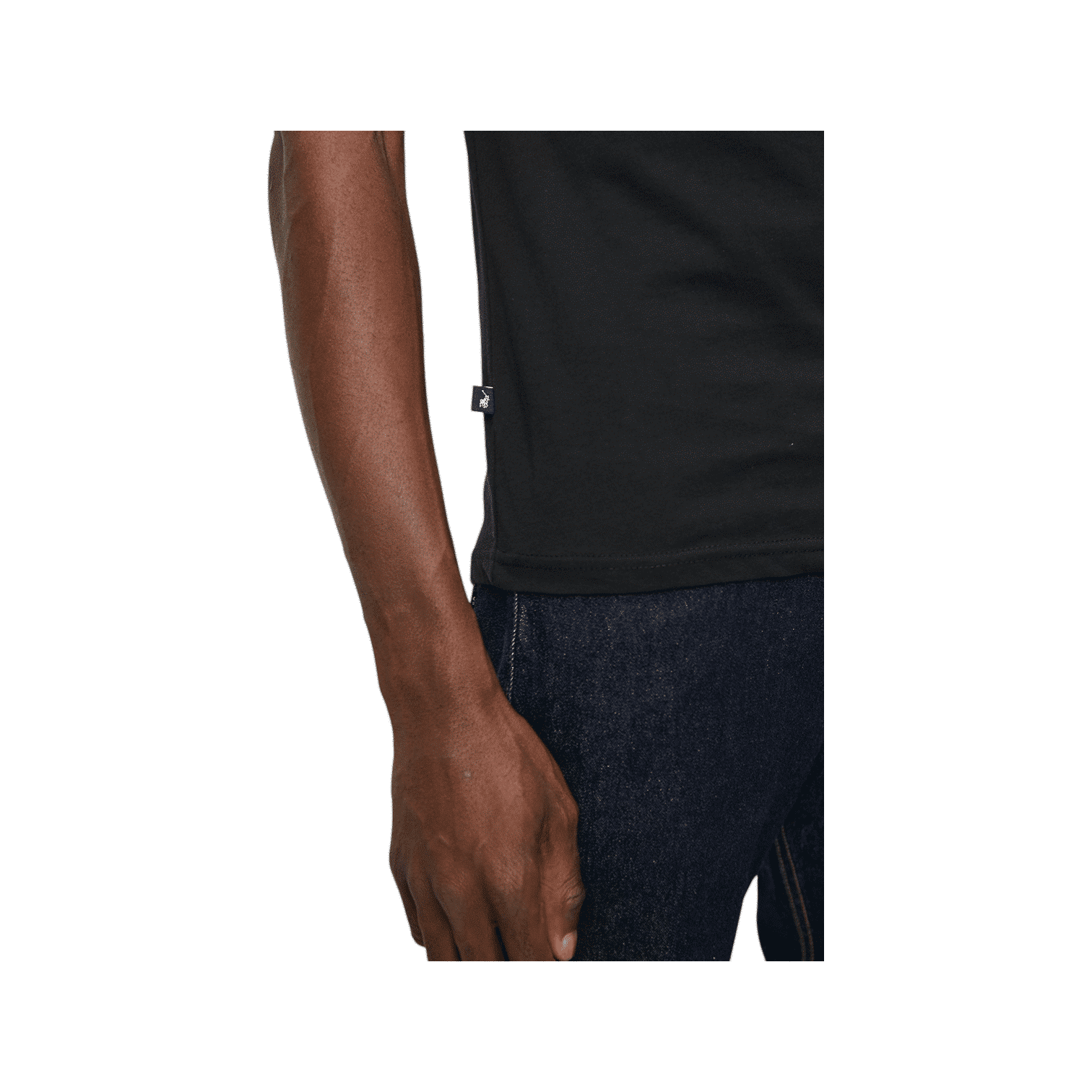 Polo T-Shirt Type Printed Black