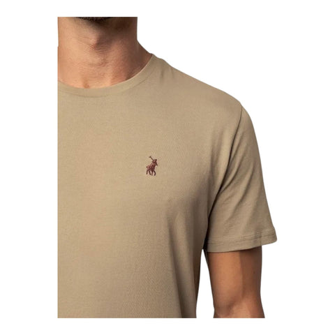 Polo T-Shirt Plain Taupe