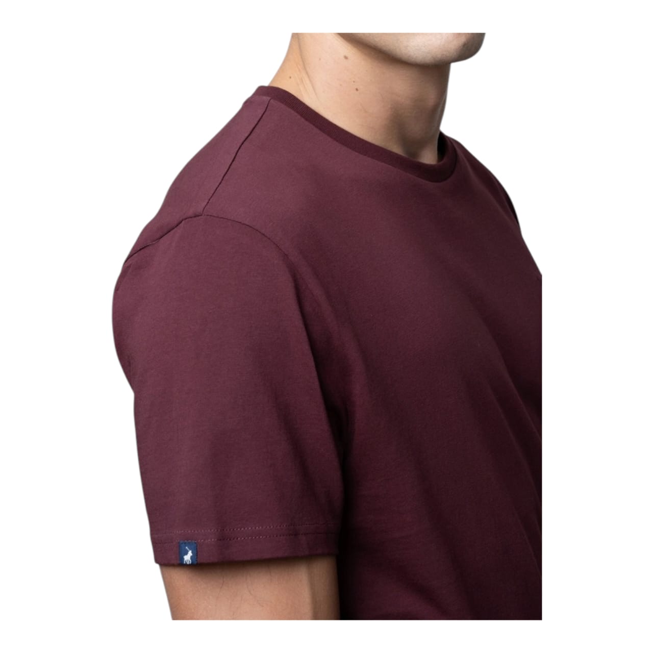 Polo Plain Crew T-shirt - Burgundy