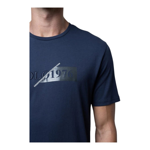 Polo Split Logo T-shirt - Navy