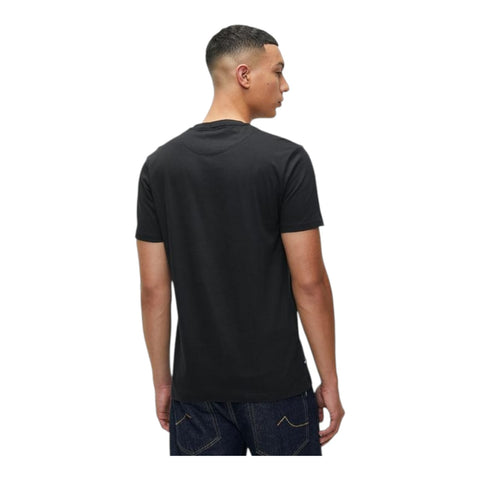 Polo Crew T-shirt Heritage Logo- Black