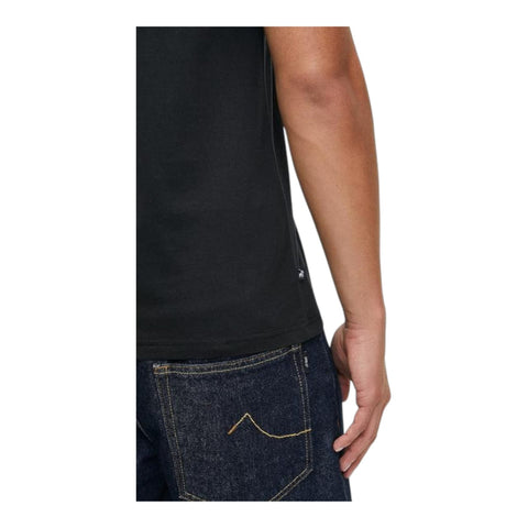 Polo T-Shirt Logo Print Black