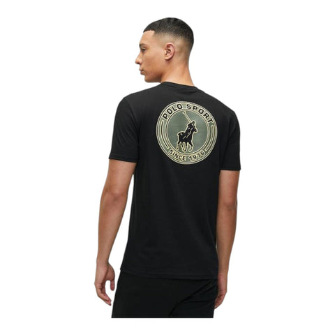 Polo T-Shirt Sport Big Logo Black