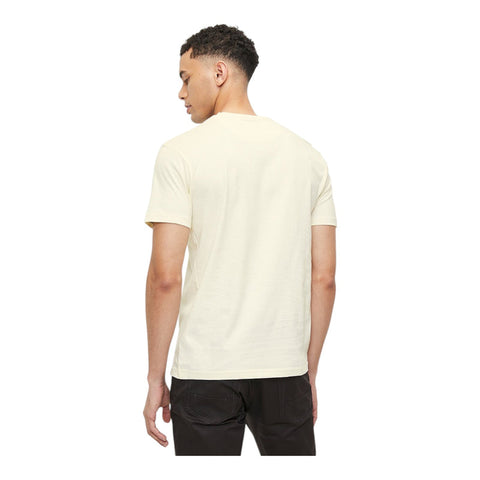 Polo T-Shirt Logo Badge Cream White