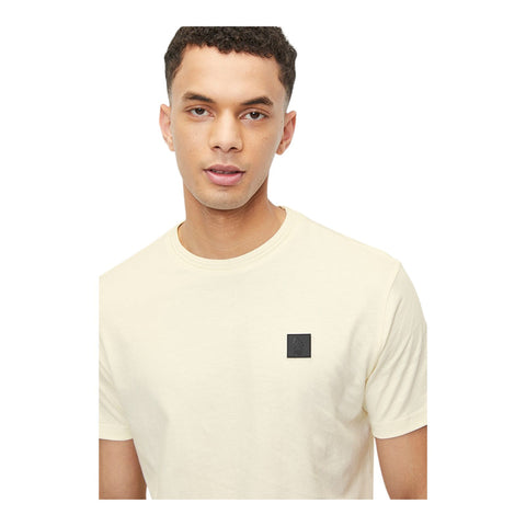 Polo T-Shirt Logo Badge Cream White
