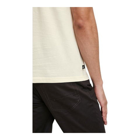 Polo T-Shirt Logo Badge Cream White