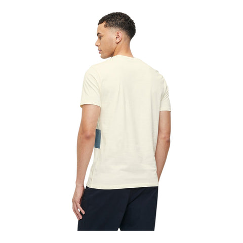 Polo T-Shirt Stripe Cream/Blue