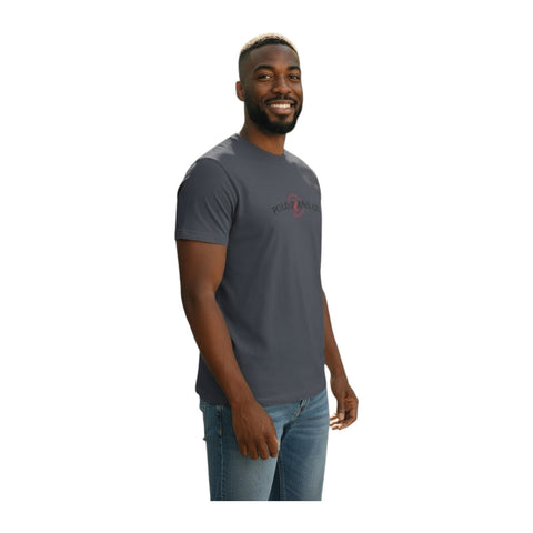 Polo T-Shirt Pjc Puff Logo Charcoal