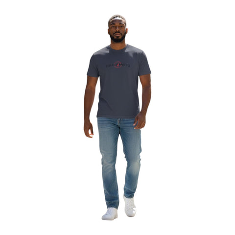 Polo T-Shirt Pjc Puff Logo Charcoal